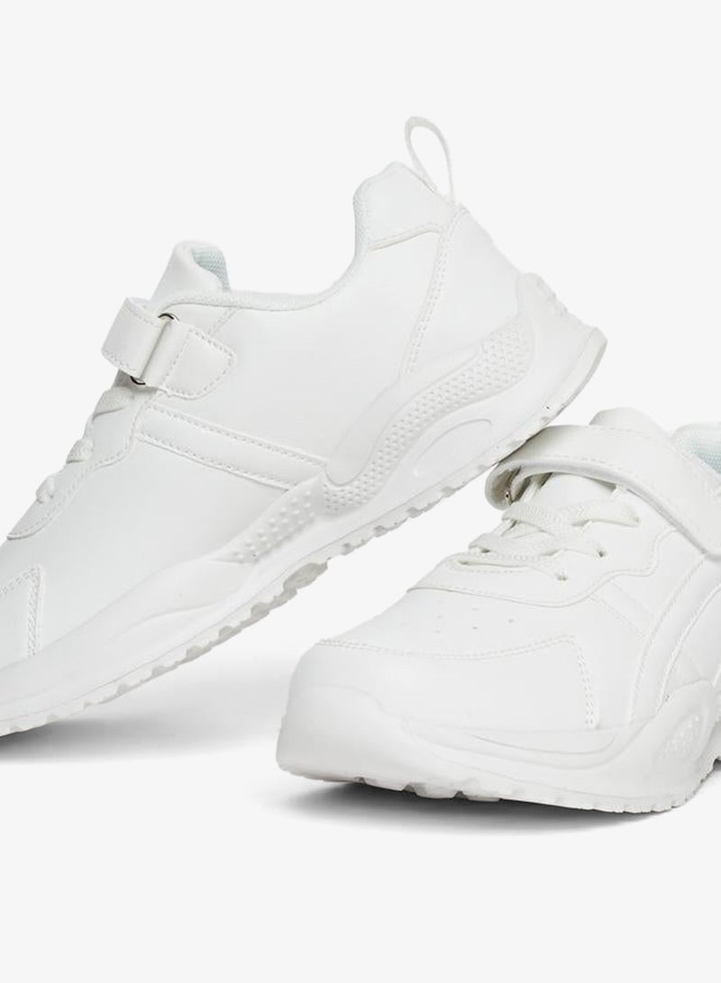 Styli Women White Velcro Strap Sneakers - Image 3